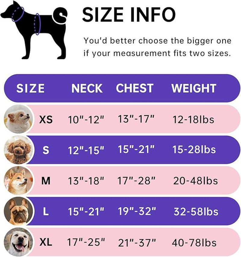 Dog Harness No-Pull Dog Vest with Leash, Reflective Anti-Choking Pet Vest, Adjustable Oxford Dog Vest with Easy-Control Handle for Small and Large Dogs